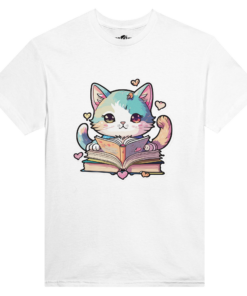T-shirt Donna Fantasy Studious Cat