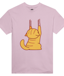 T-shirt girocollo Donna Klothero Scratching Cat
