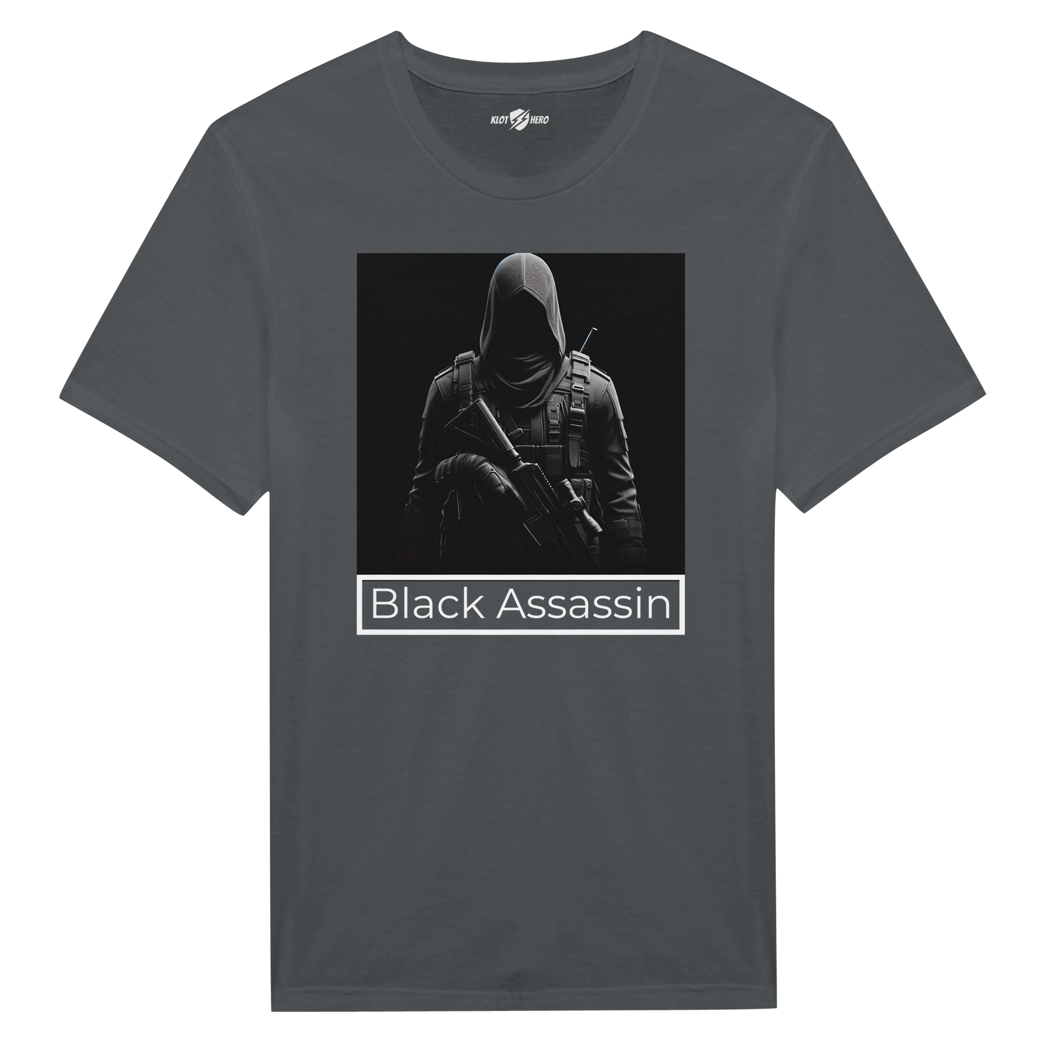 T-shirt Uomo Black Assassin – Stile Dark e Gaming - Klothero
