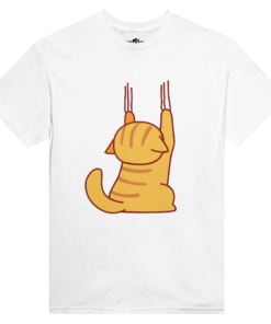 T-shirt girocollo Donna Klothero Scratching Cat