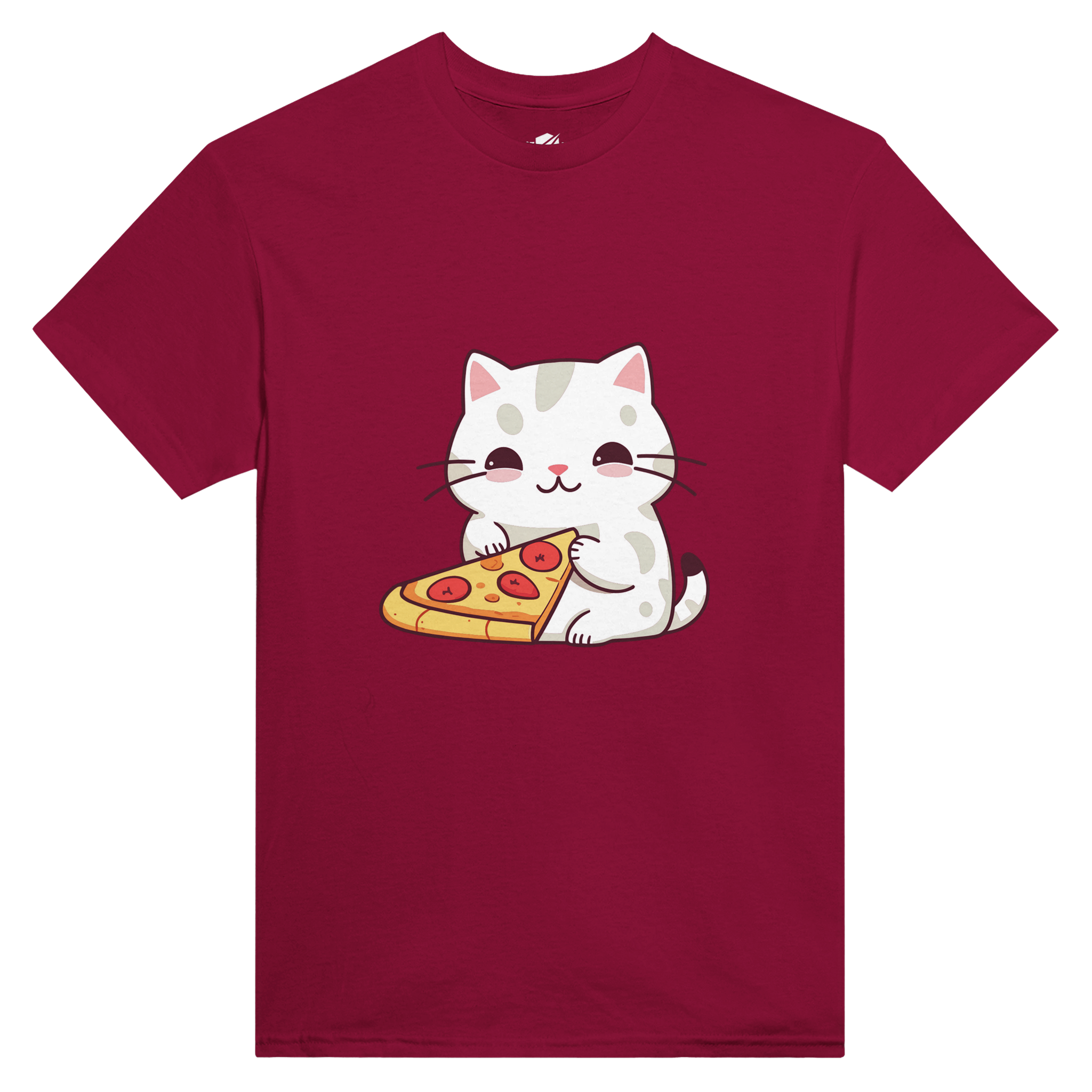 T-Shirt Cat Eats Pizza Japan Style Donn