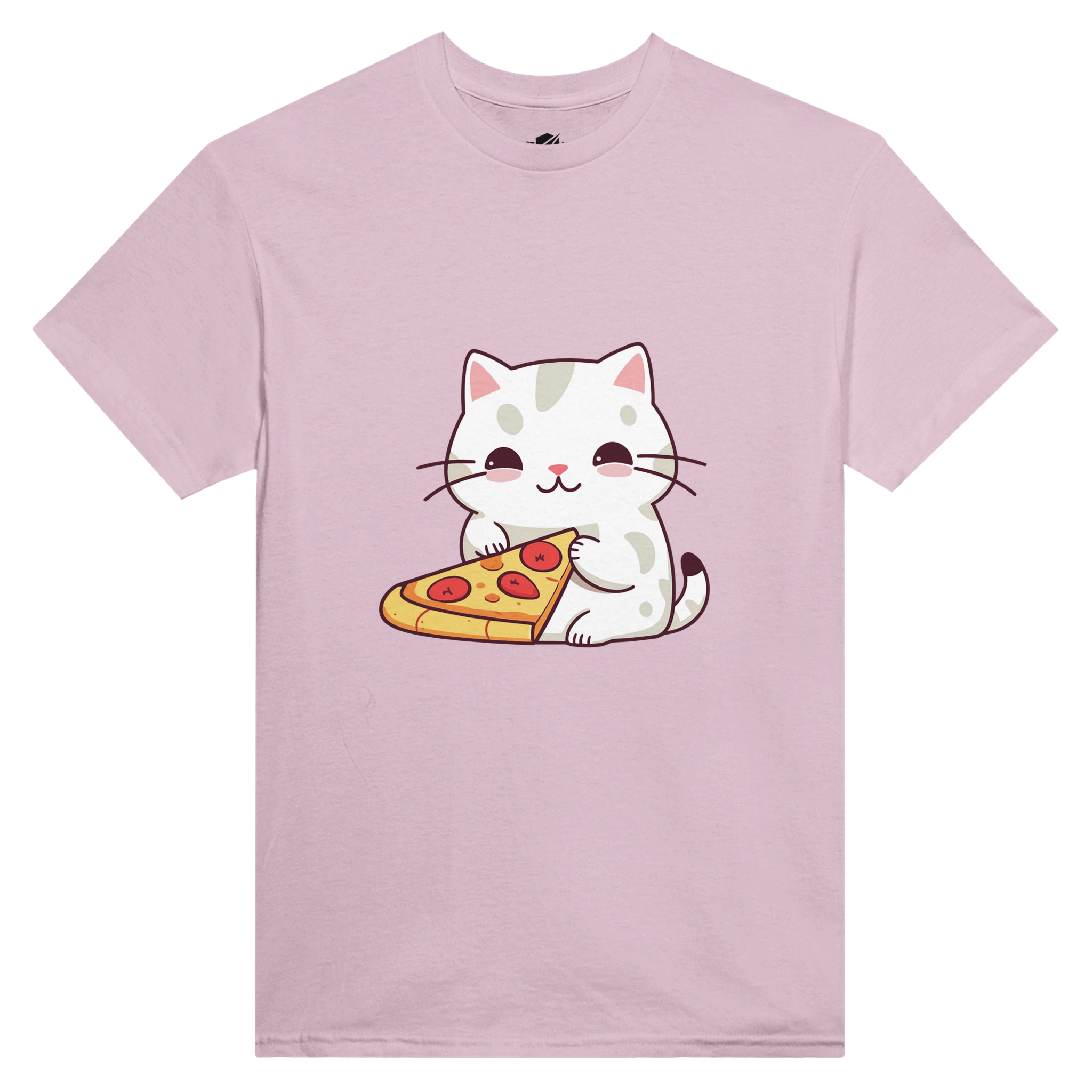Cat Eats Pizza T-Shirt Donna Japan Style