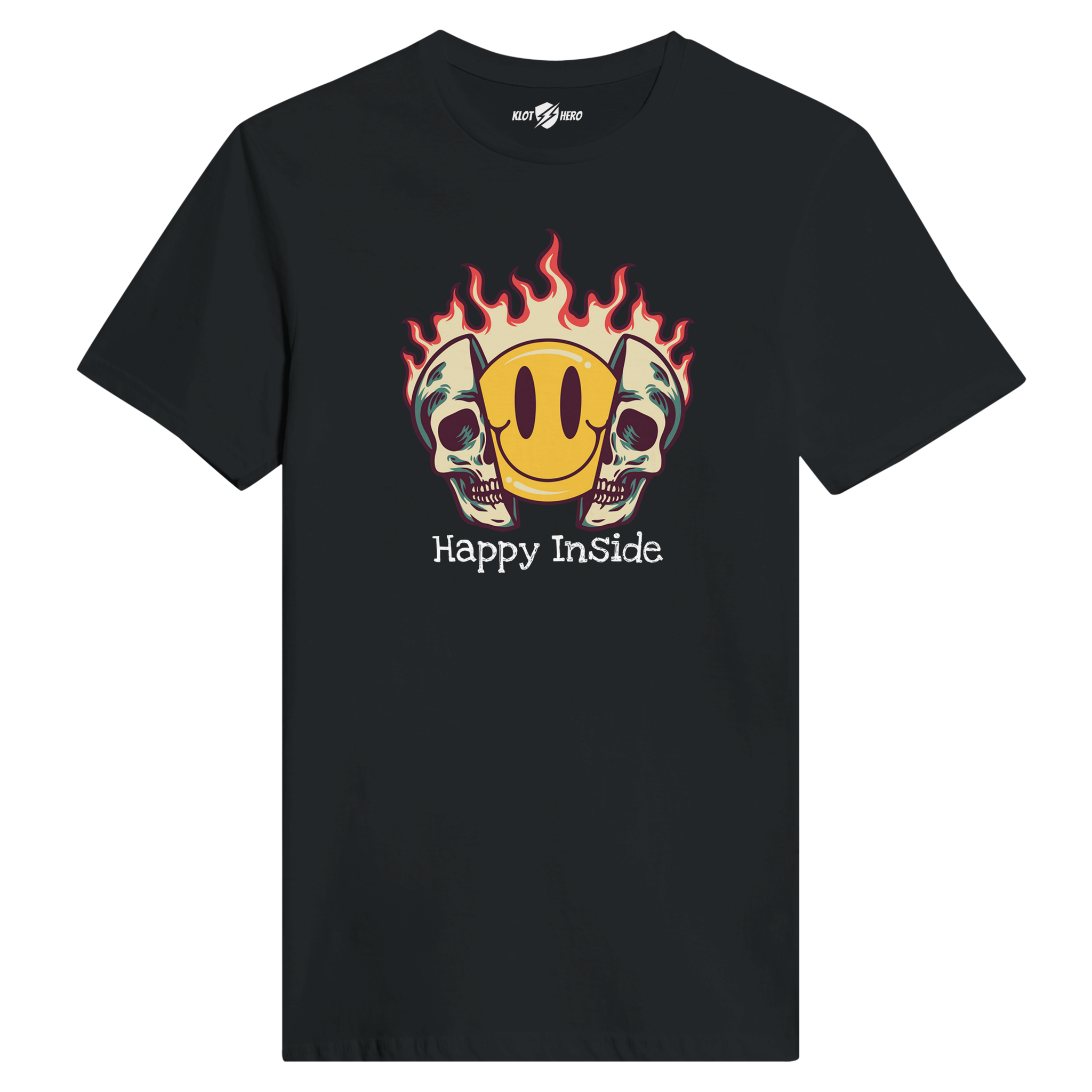 T-shirt Donna "Happy Inside" by Klothero
