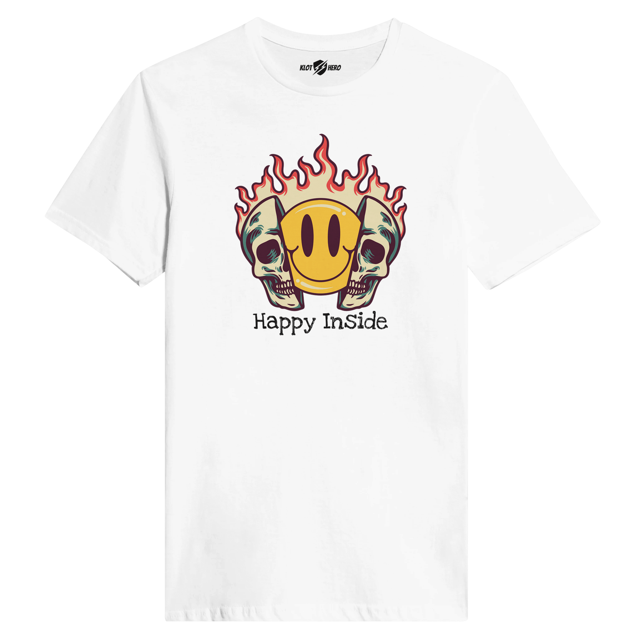 T-shirt Donna "Happy Inside" by Klothero