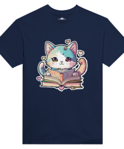 T-shirt Donna Fantasy Studious Cat