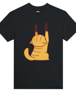 T-shirt girocollo Donna Klothero Scratching Cat
