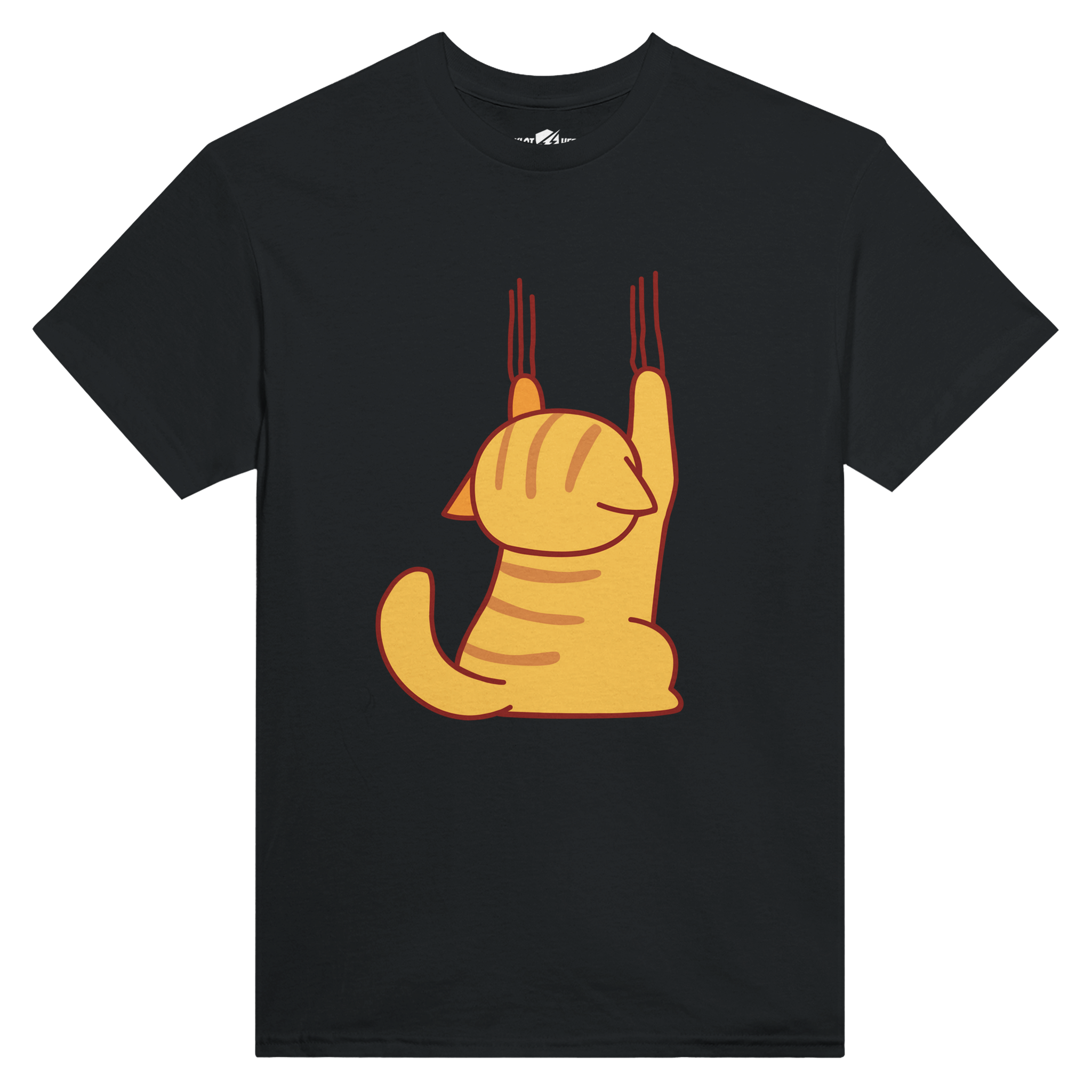 T-shirt girocollo Donna Klothero Scratching Cat