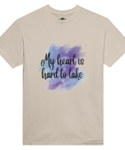 T-shirt Donna in Cotone My Heart Is Hard To Take - Klothero