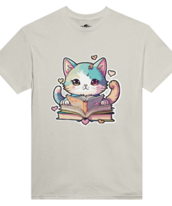 T-shirt Donna Fantasy Studious Cat