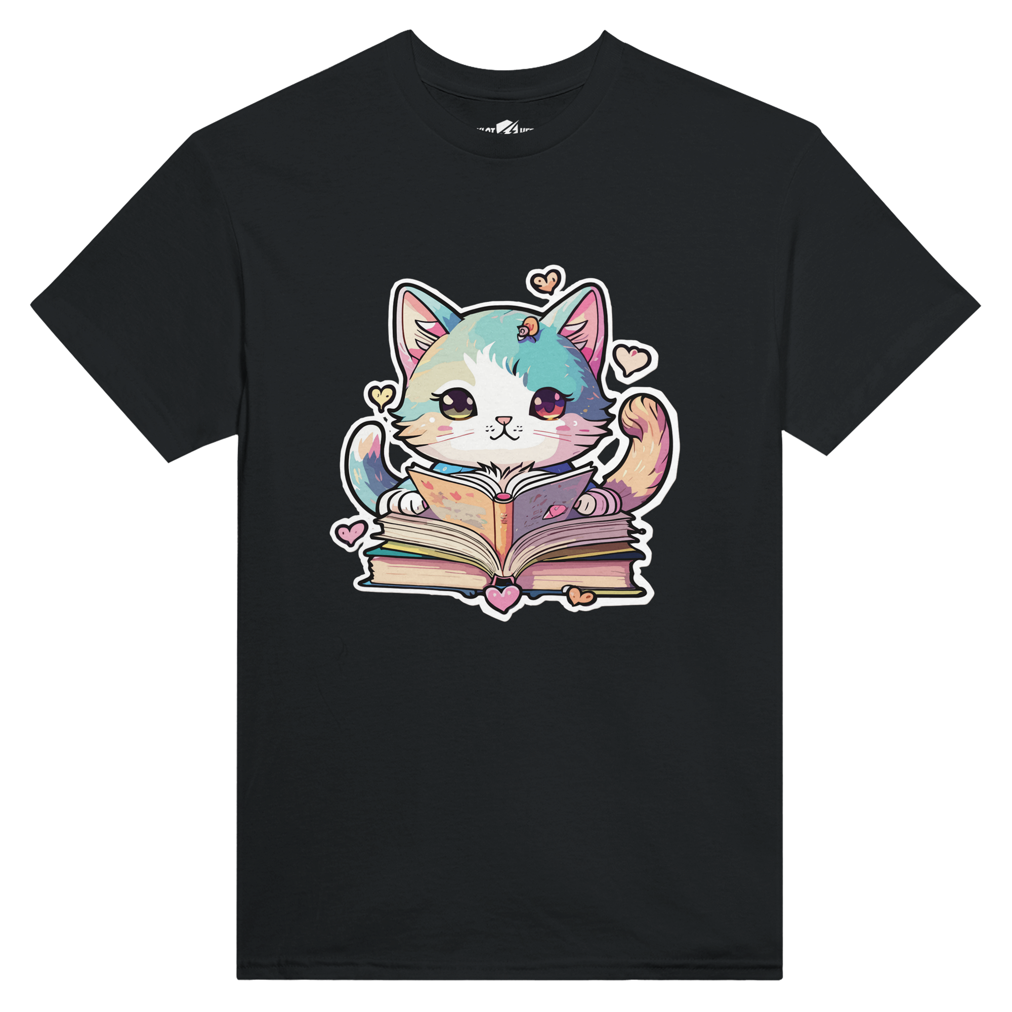T-shirt Donna Fantasy Studious Cat