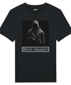 T-shirt Uomo Black Assassin – Stile Dark e Gaming - Klothero
