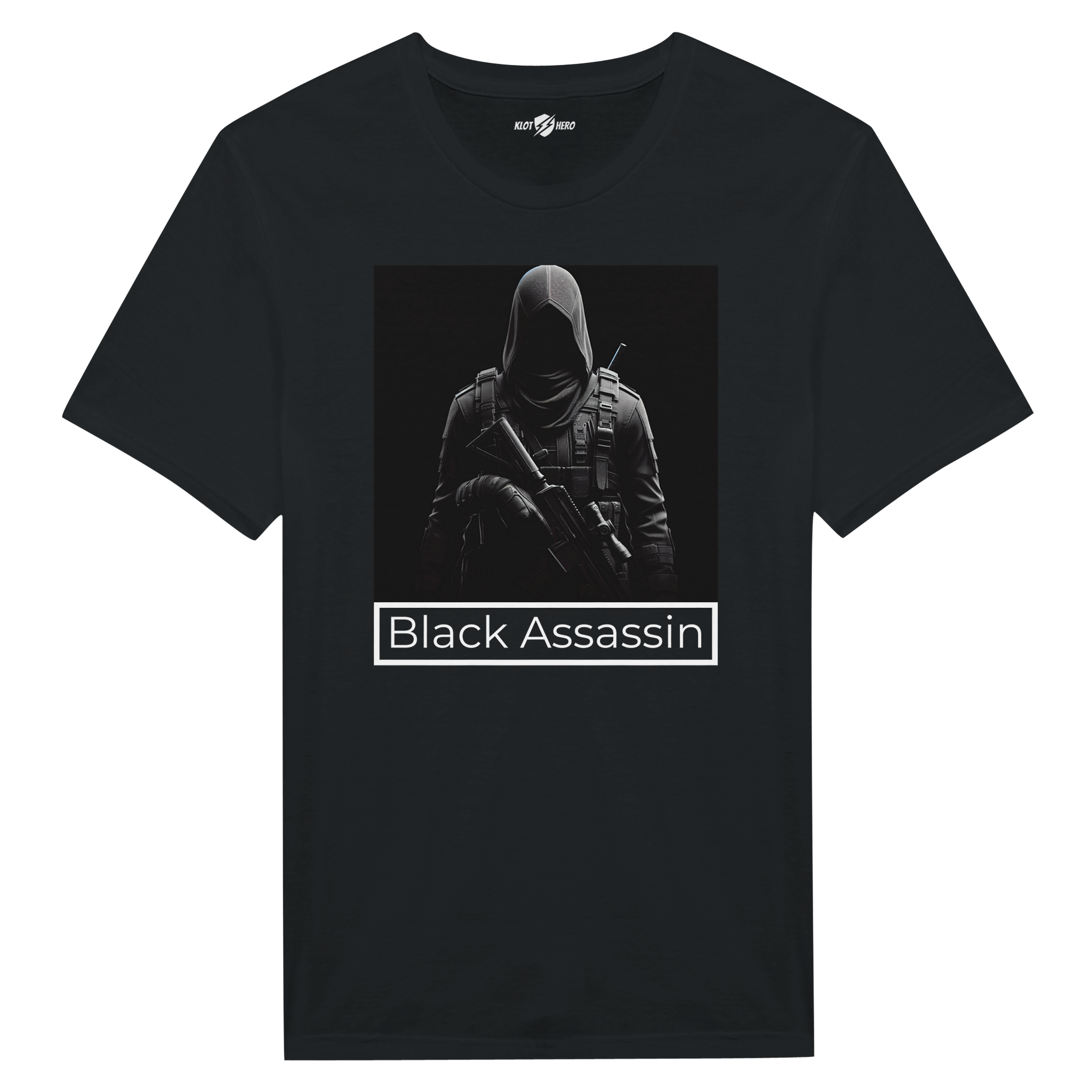 T-shirt Uomo Black Assassin – Stile Dark e Gaming - Klothero