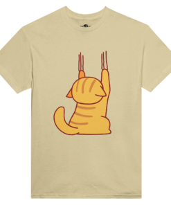 T-shirt girocollo Donna Klothero Scratching Cat