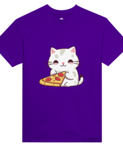 Cat Eats Pizza T-Shirt