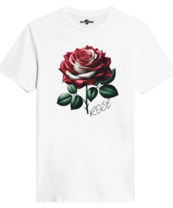 T-shirt Donna Red Rose- Klothero