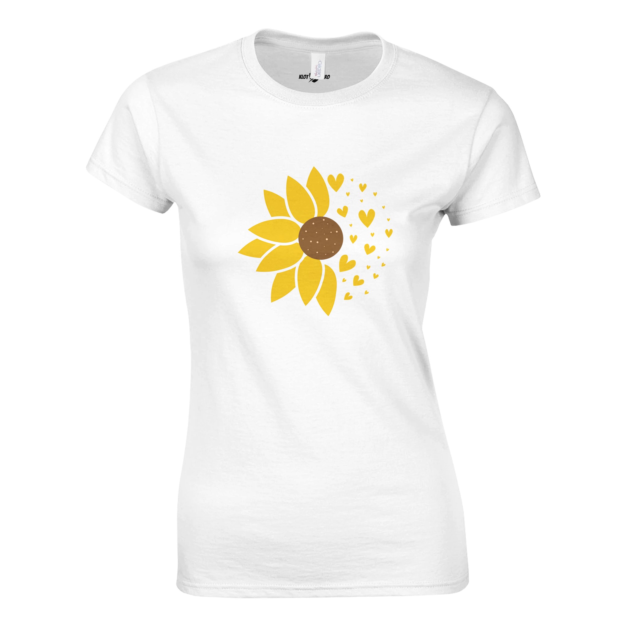 T-shirt Girasole e Cuori - Donna - Klothero