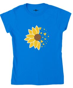 T-shirt Girasole e Cuori - Donna - Klothero