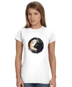 T-shirt Donna Gatto Salem - Maglia in Cotone - Klothero