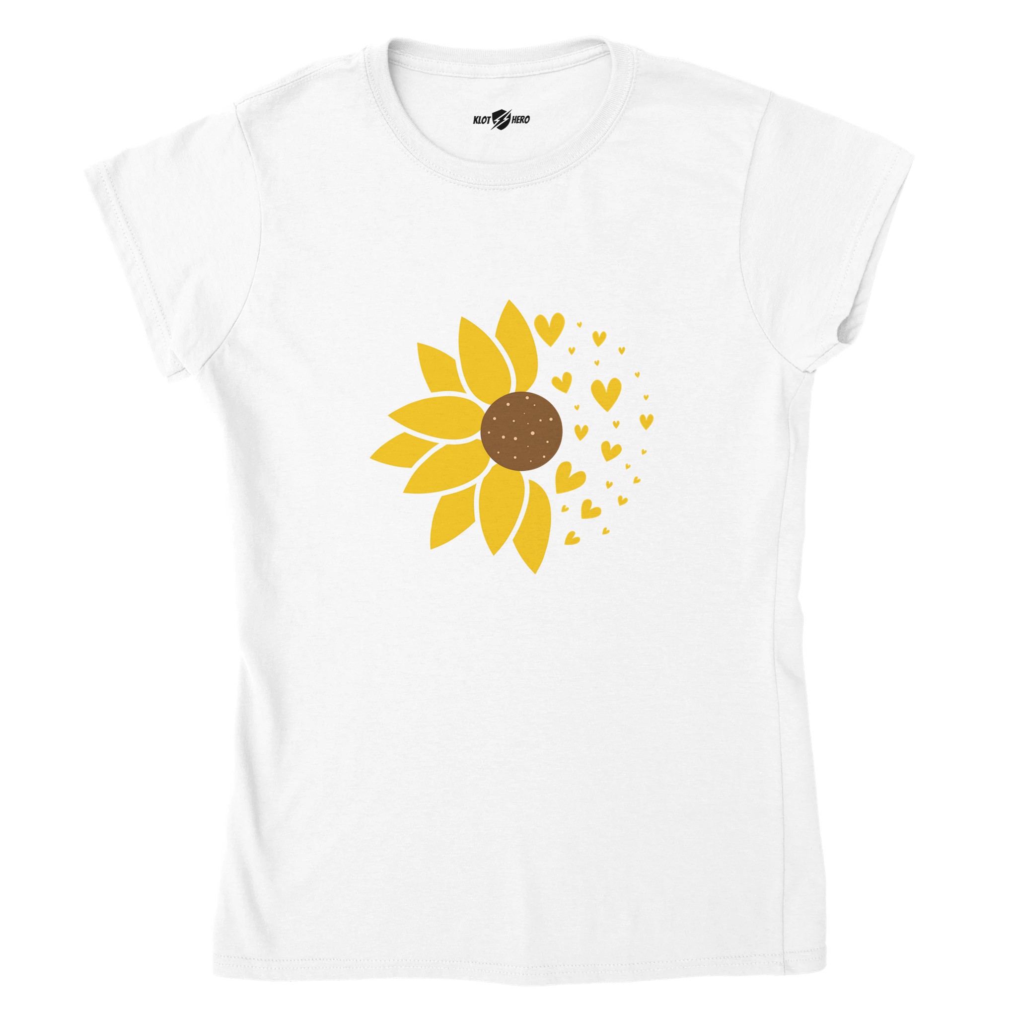 T-shirt Girasole e Cuori - Donna - Klothero