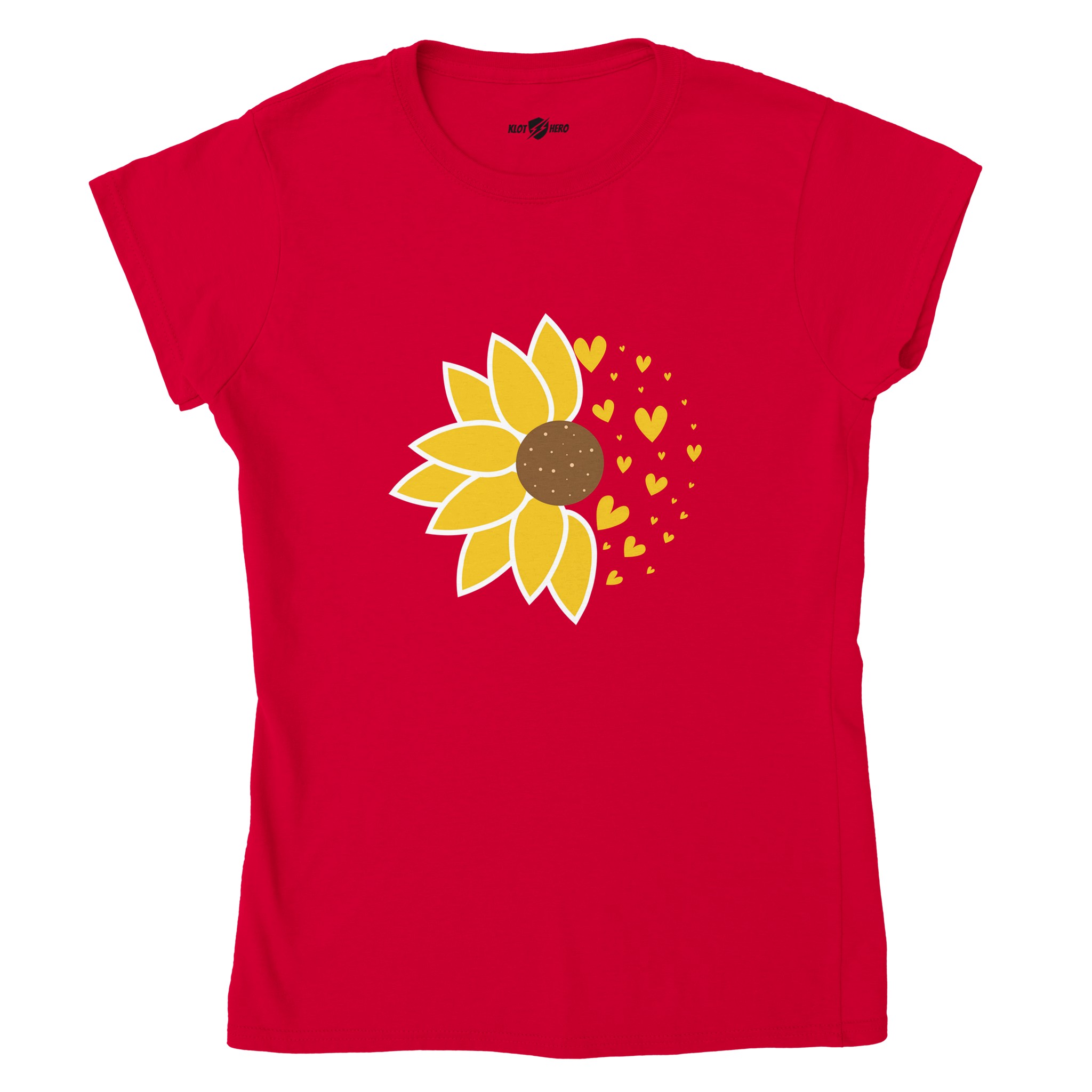 T-shirt Girasole e Cuori - Donna - Klothero