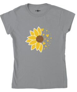 T-shirt Girasole e Cuori - Donna - Klothero