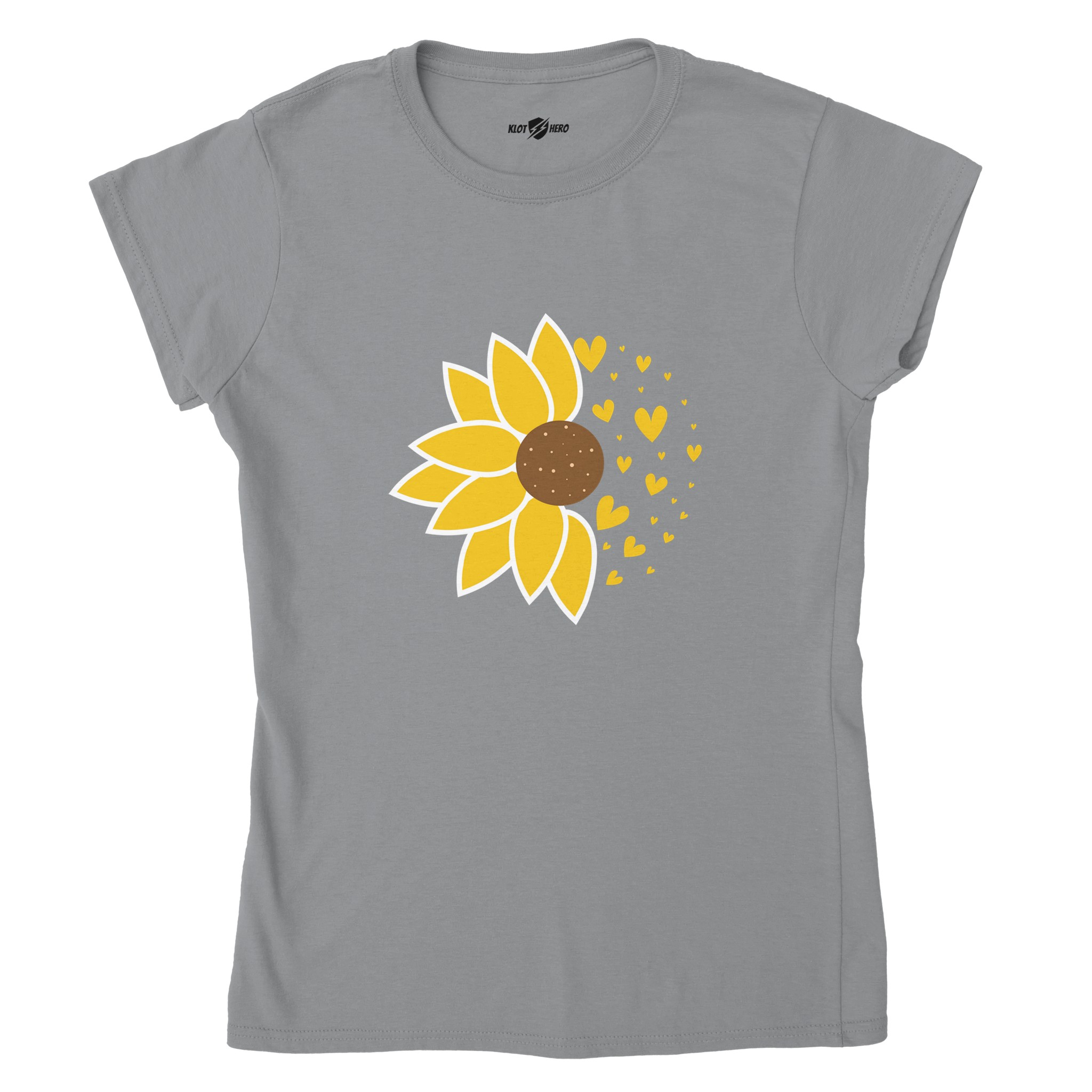 T-shirt Girasole e Cuori - Donna - Klothero