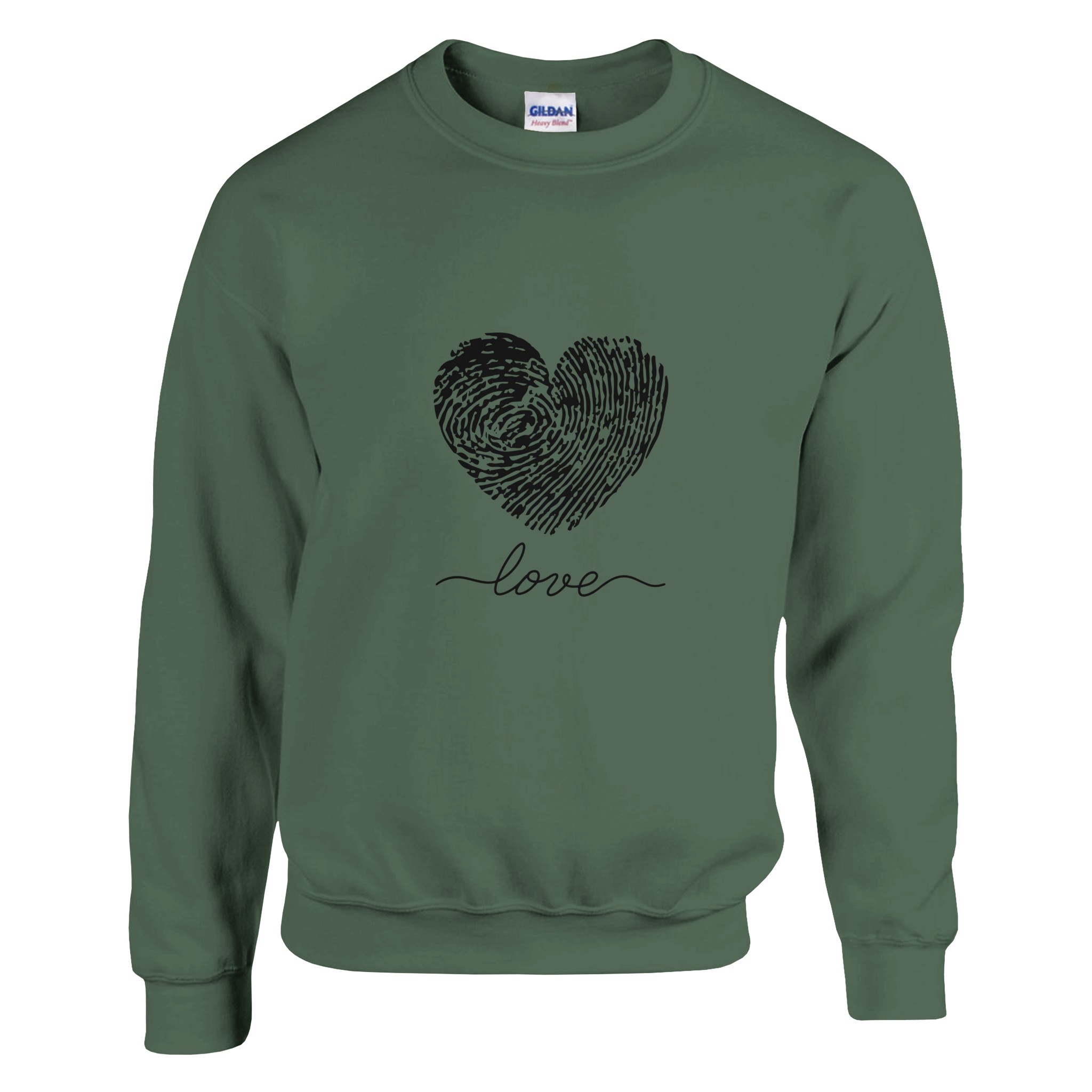 Felpa Heartprint Love con Stampa Cuore - Klothero