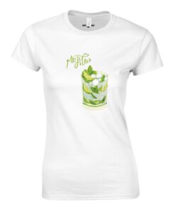 T-shirt Donna Mojito Mood |Maglia Stampa Drink - Klothero
