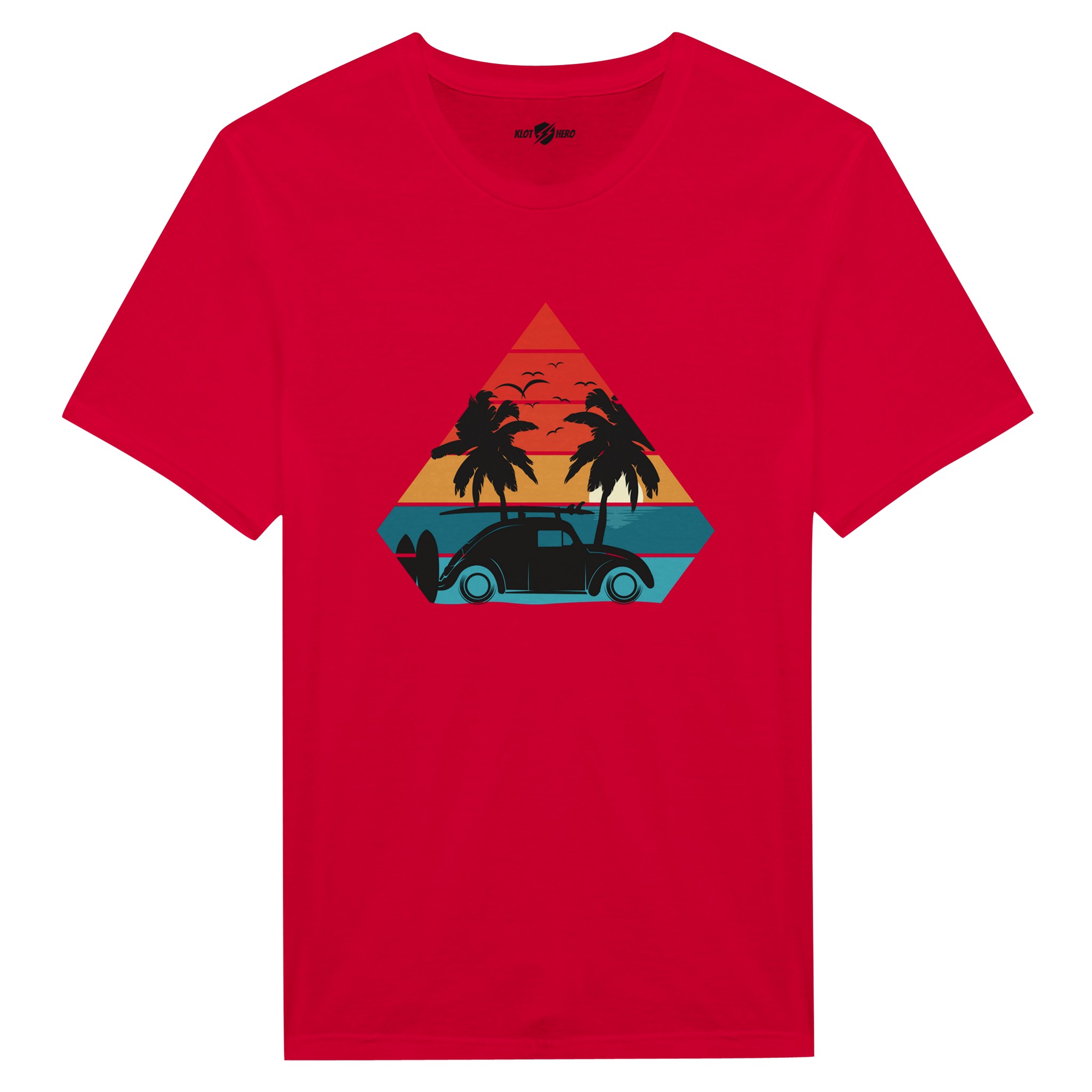 T-shirt Uomo Vintage Sunset Drive | Maglia Casual - Klothero