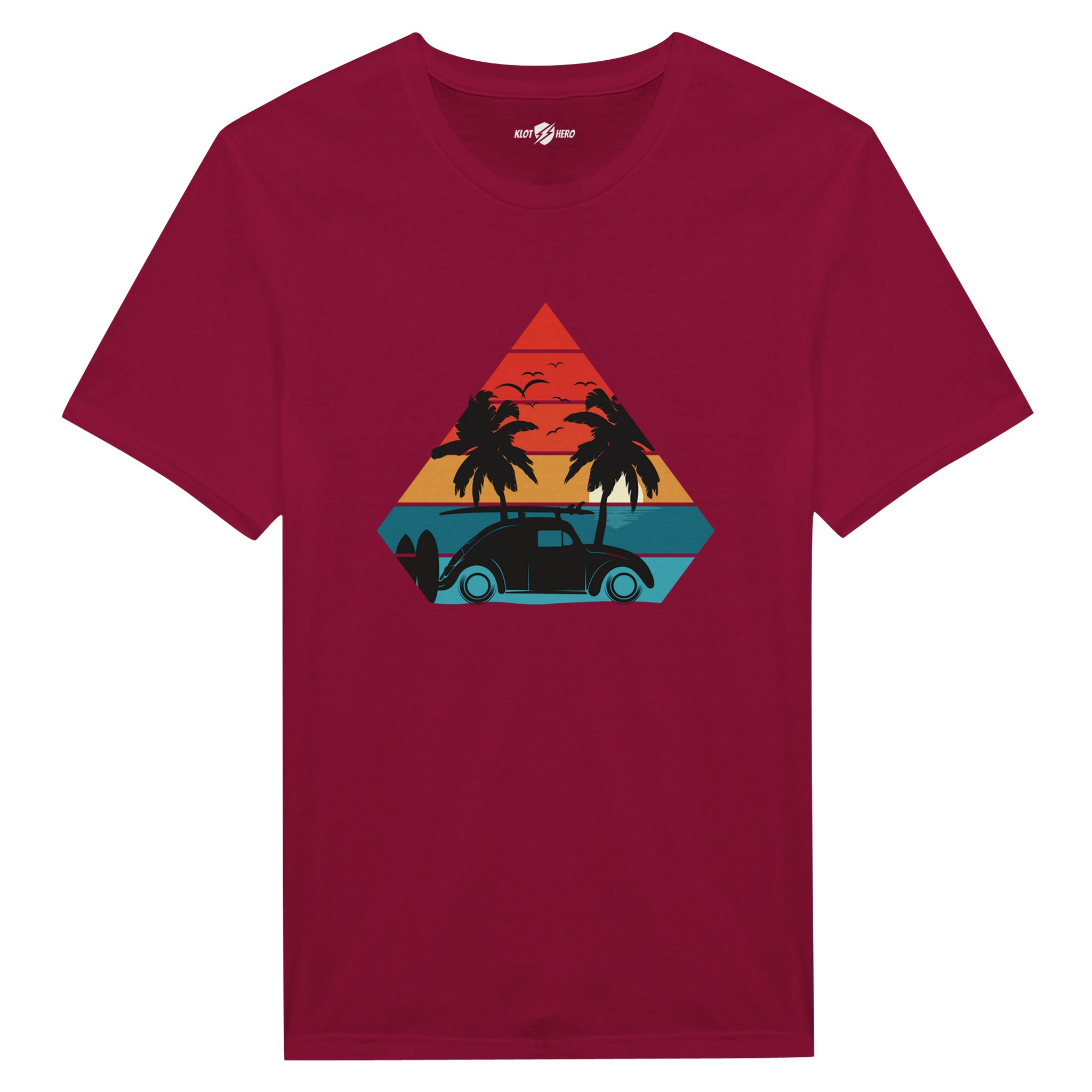 T-shirt Uomo Vintage Sunset Drive | Maglia Casual - Klothero