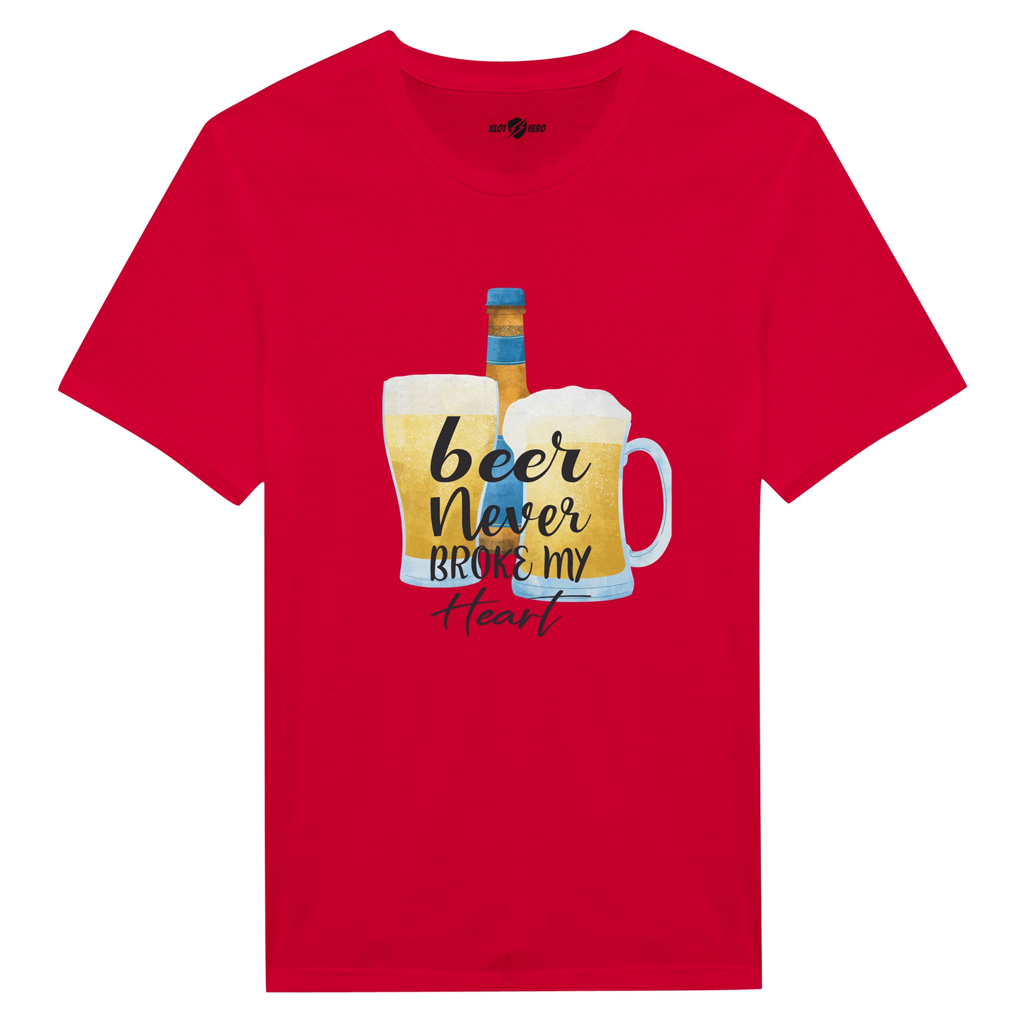 T-shirt Casual Uomo "Beer Never Broke My Heart" - Klothero