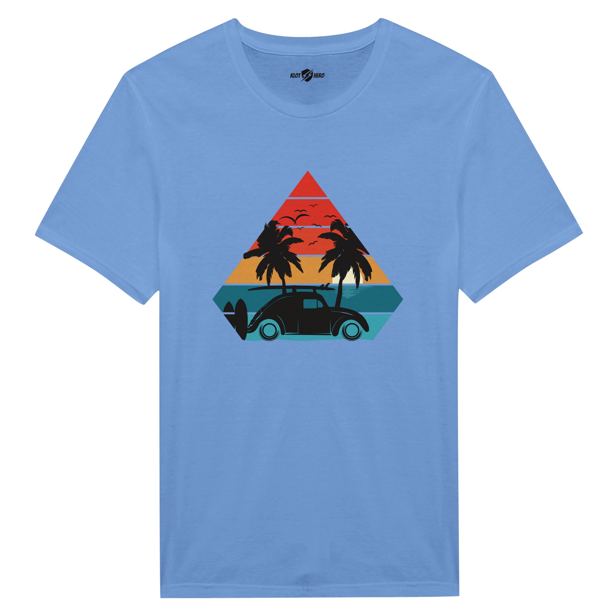 T-shirt Uomo Vintage Sunset Drive | Maglia Casual - Klothero
