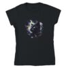 T-shirt Donna Gatto Salem con Cielo Stellato - Klothero