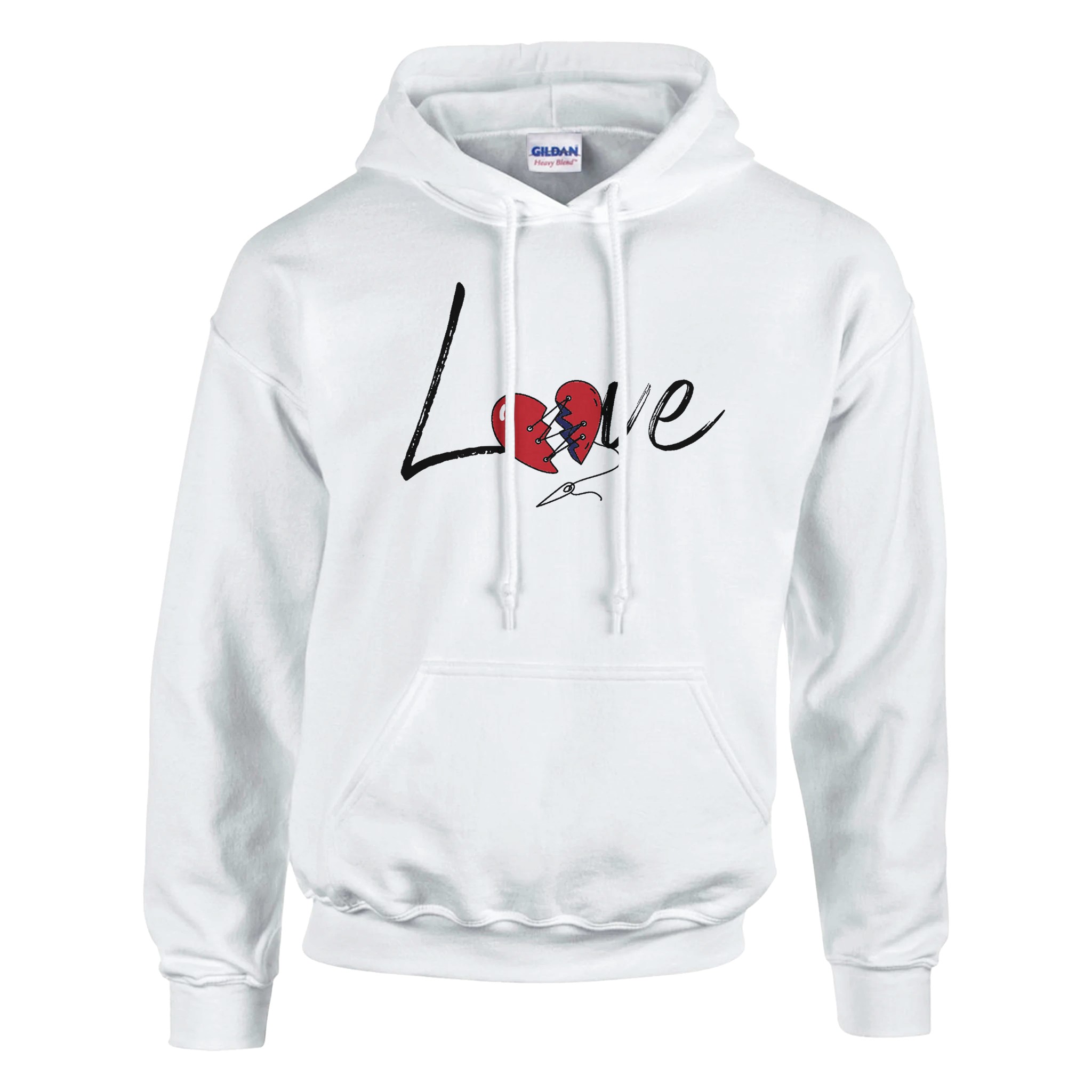 Felpa Unisex con Cappuccio “Love”| Felpa Hoodie - Klothero