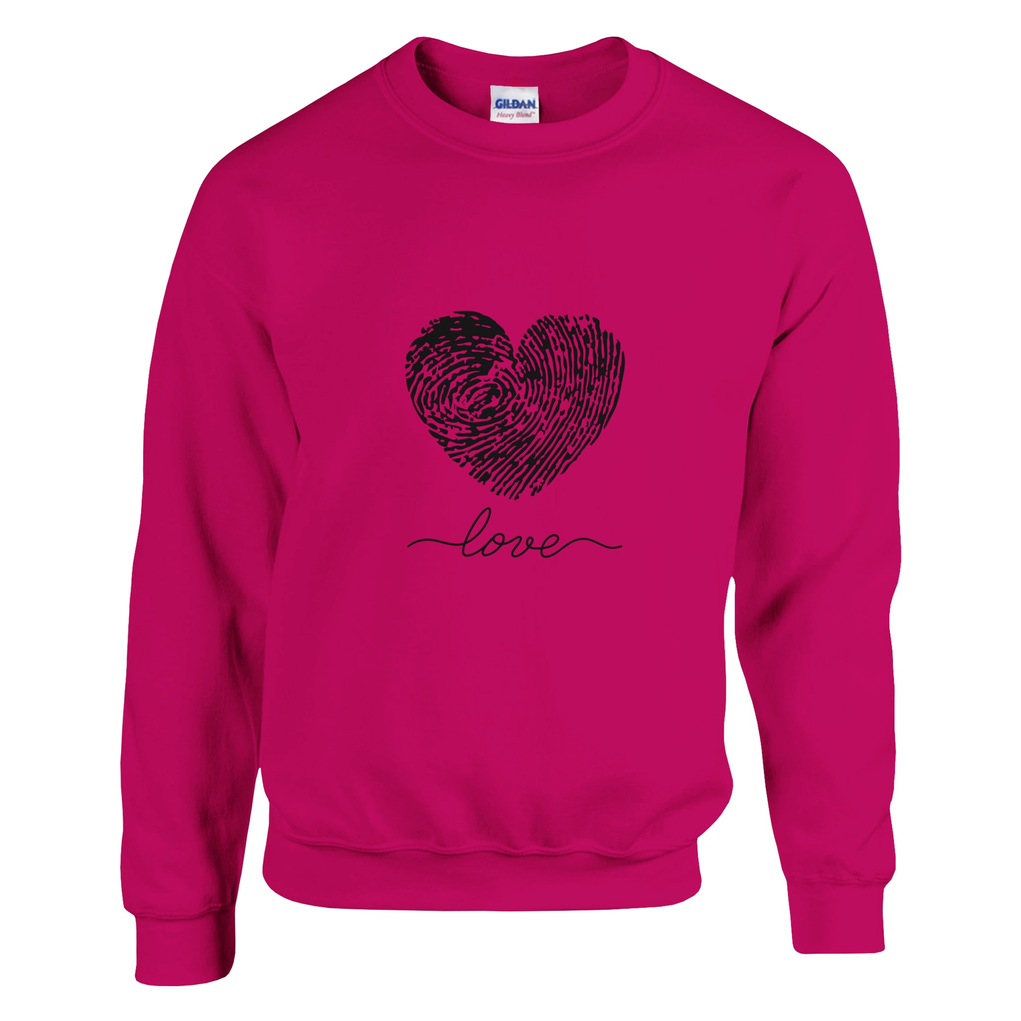 Felpa Heartprint Love con Stampa Cuore - Klothero