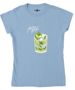 T-shirt Donna Mojito Mood |Maglia Stampa Drink - Klothero