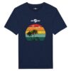 T-shirt Cotone Uomo con Stampa Tramonto e Palme - Klothero