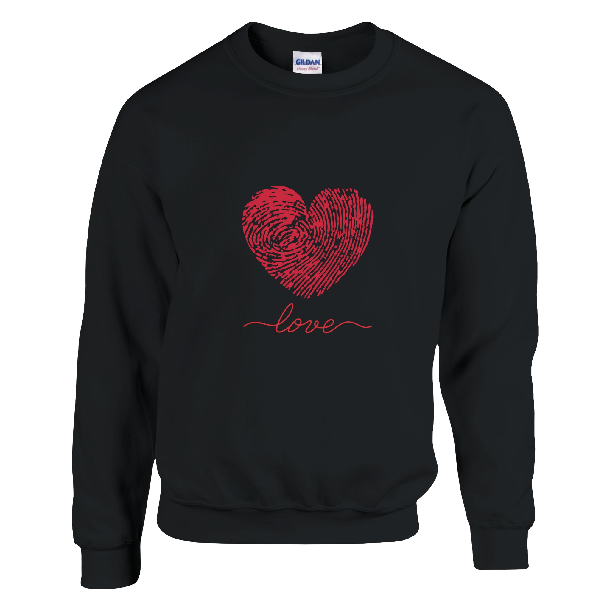 Felpa Heartprint Love con Stampa Cuore - Klothero
