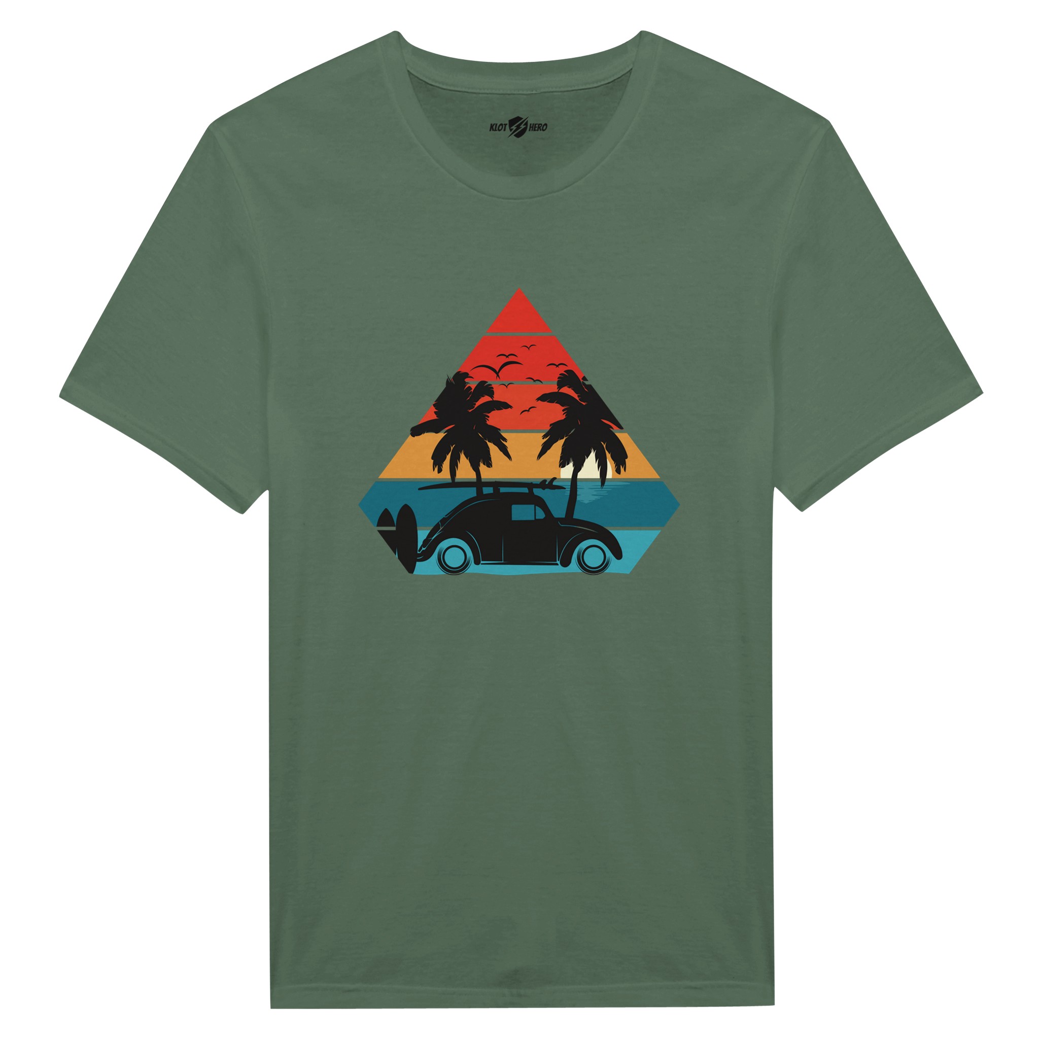 T-shirt Uomo Vintage Sunset Drive | Maglia Casual - Klothero