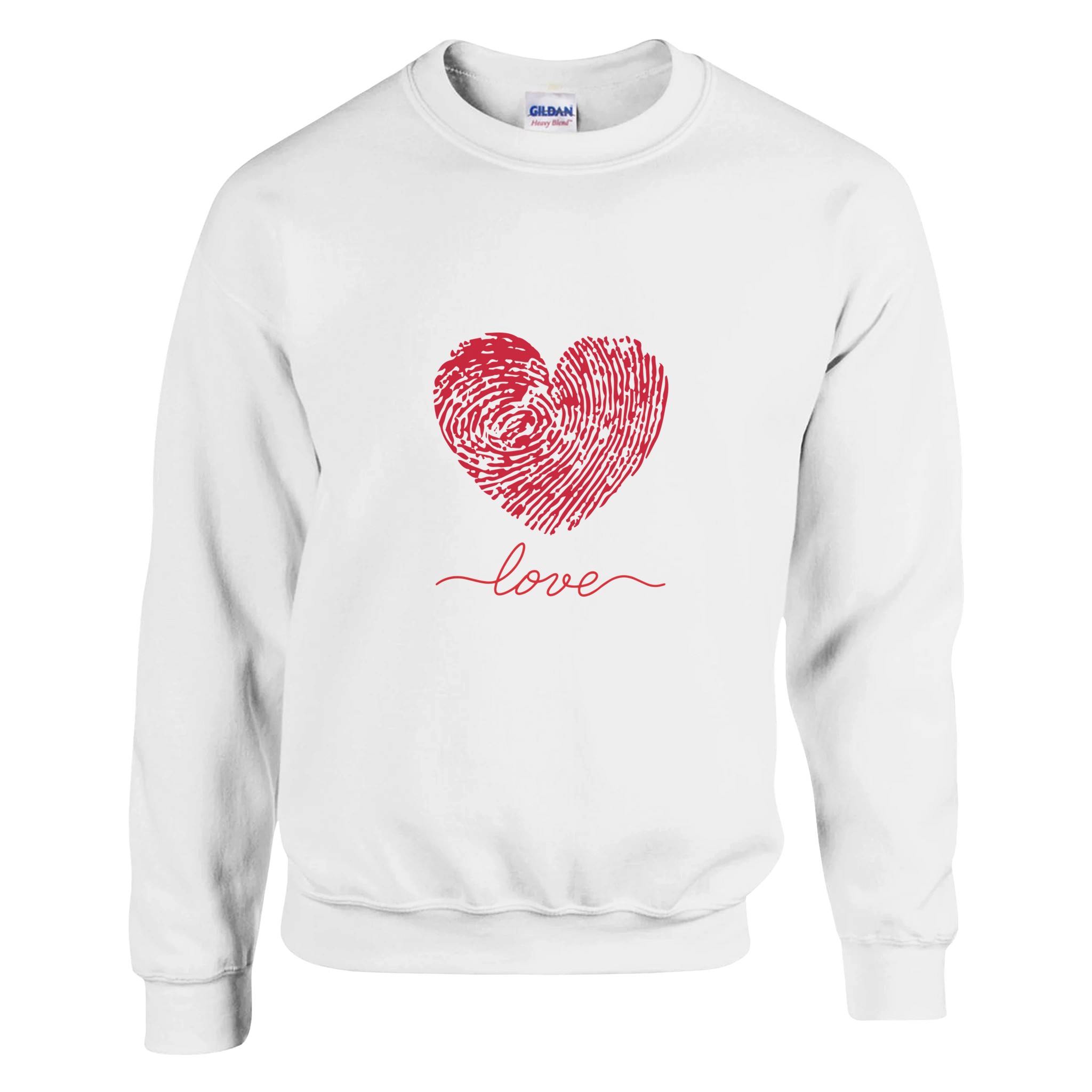 Felpa Heartprint Love con Stampa Cuore - Klothero